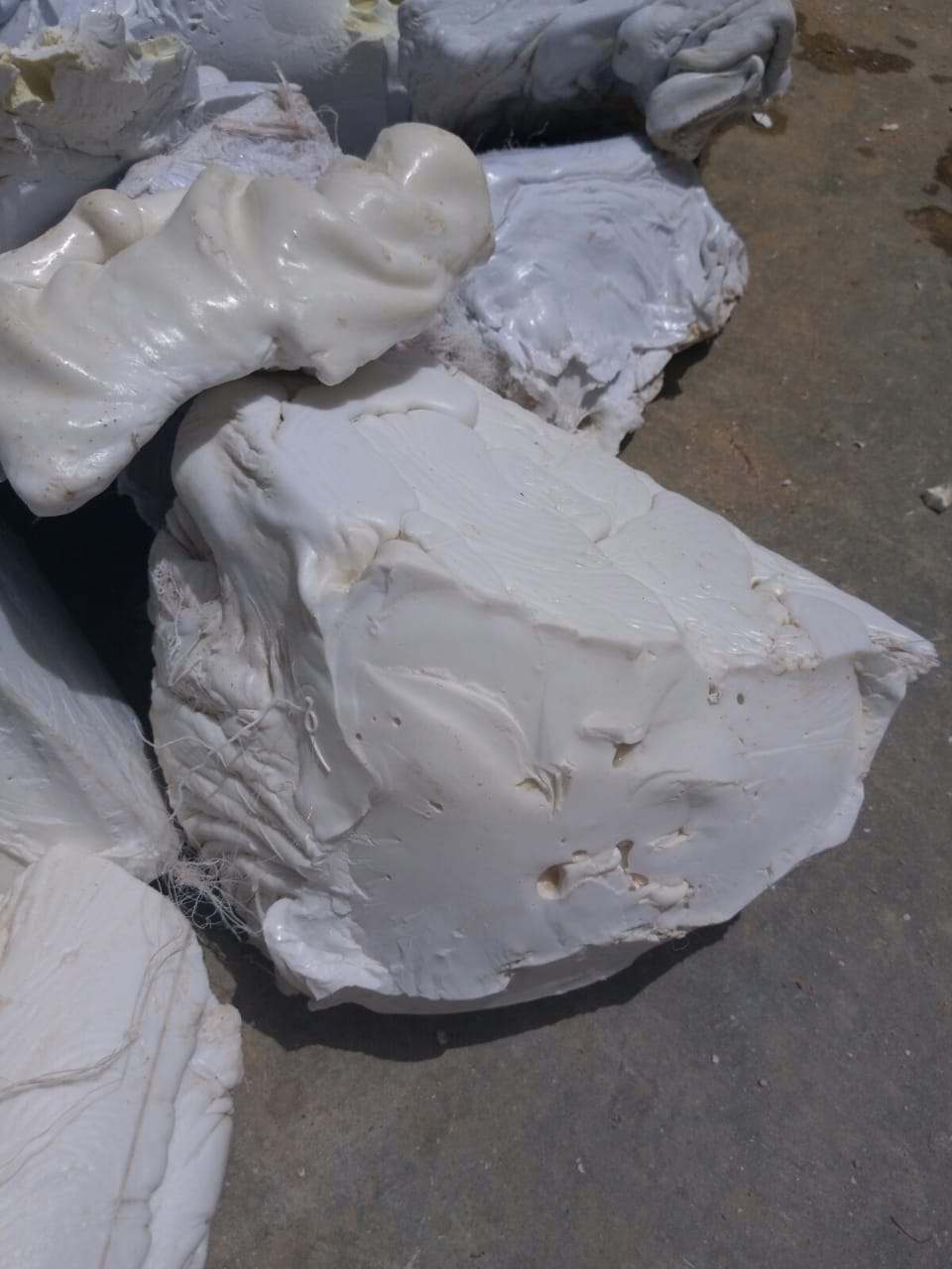 Recycled PET lumps material